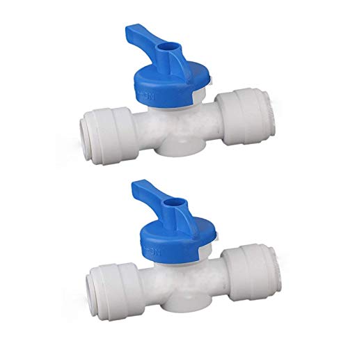 KRPLUS 1/4 Tap Shut Off Ball Valve Quick Fitting Connection Aquarium, RO  Water Filter (Pack Of 2) - Water Purifier Manufacturer One Stop RO Solution