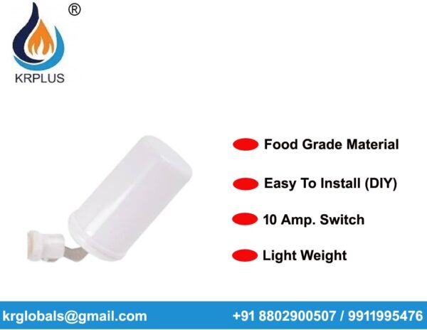 KRPLUS® RO Float Valve Auto-Cut Off Cherry Switch Compatible with Kent/Dolphin/Reviva/Aquagrand/Aquafresh, (White) - Image 7