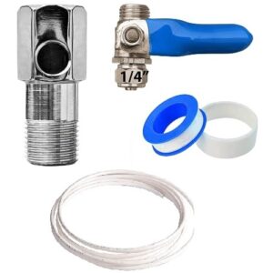 brass ro inlet valve set